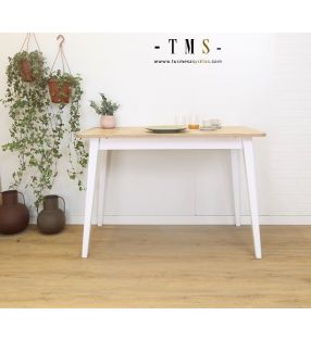 Mesa fija Adana de estilo nordico con patas inclinadas  - 7