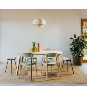 Chaise légère, empilable et robuste au style classique pour votre maison, Noa - 9