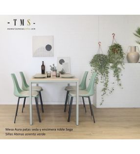 Sillas-color-verde-cocina