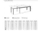 Osaka, mesa extensible de estilo industrial con encimera en porcelanico  - 6