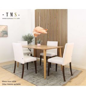 ensemble-table-à-manger-chaises[Photo réelle]