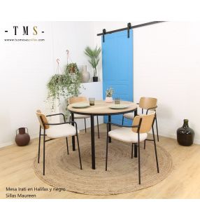 mesas-redondas-extensibles-madera-metal