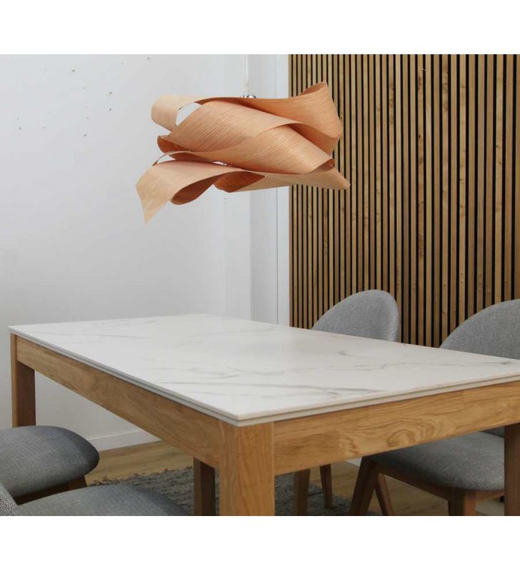 mesa cocina extensible Artea madera y encimera Dekton  - 14