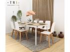 table ronde extensible en bois