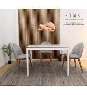 Table Solei aux pieds arrondis