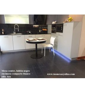 mesa redonda extensible center vimens cocina