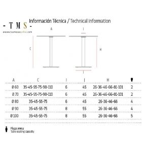 Table ronde avec plateau en porcelaine Neolith et base centrale Ronda  - 7
