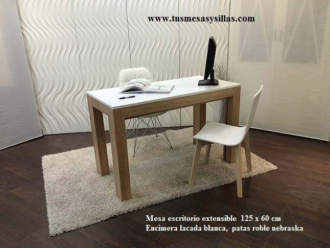 mesa escritorio extensible hasta 3 metros
