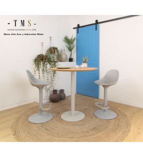 tabourets-hauts-réglables-couleur-gris
