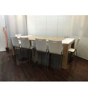 mesa escritorio extensible hasta 3 metros