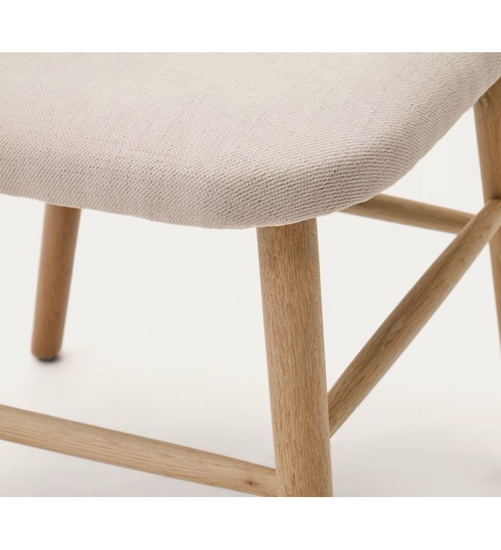 Chaise de salle à manger ou de cuisine Helda avec assise et dossier séparés  - 11