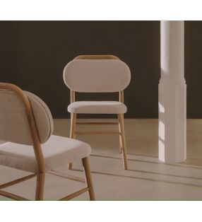 Chaise de salle à manger ou de cuisine Helda avec assise et dossier séparés - 12