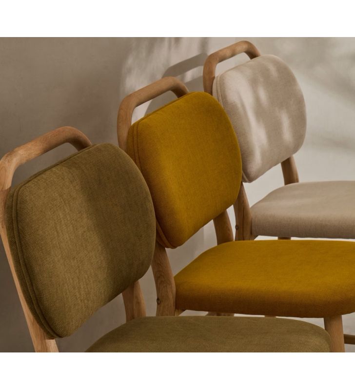 Chaise de salle à manger ou de cuisine Helda avec assise et dossier séparés  - 13