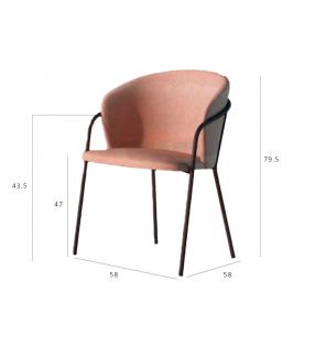 Sillón con lentejuelas: una silla de diseño elevado y estructura de acero.  - 1