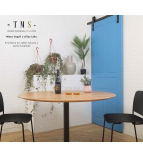 table-en-stock-avec-plateau-en-bois-de-chêne-massif-et-bord-biseauté