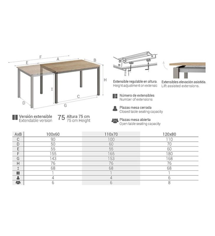Mesa extensible Toy Metal de Cancio Vetas, estilo nórdico  - 16