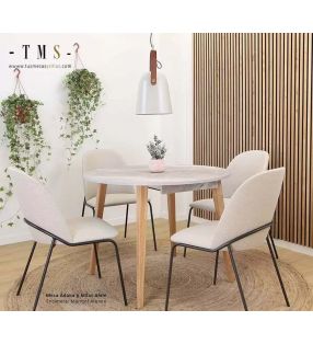 Table ronde Adana style scandinave - 14