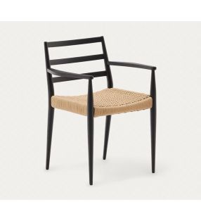 Chaise Analy - Accoudoirs - Noir