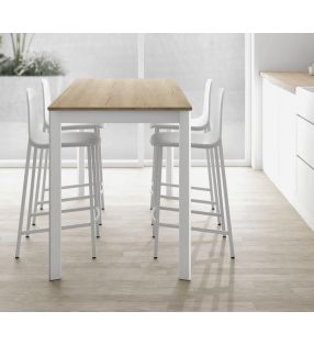 tables de cuisine hautes avec tabourets
