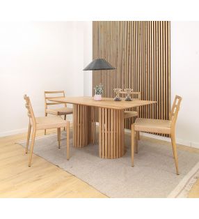 table à manger en bois massif