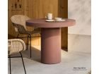 Table en ciment-terre cuite pour terrasse couverte