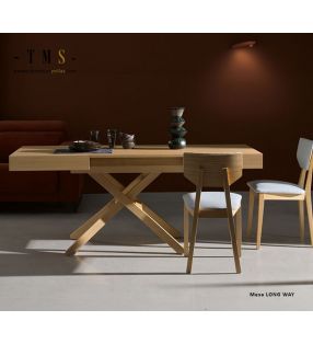 copy of Tables à manger rondes extensibles avec pied en métal Ivy - 4