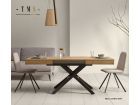 copy of Tables à manger rondes extensibles avec pied en métal Ivy  - 9