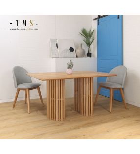 Table en chêne de style japonais