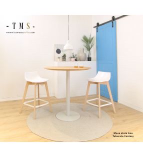 Tabouret à dossier bas de style nordique