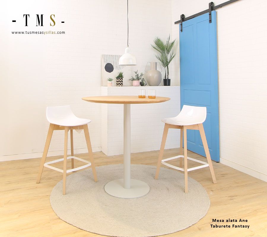 Tabouret à dossier bas de style nordique