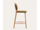 Taburete alto tapizado Helda con asiento y respaldo separados  - 4