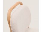 Taburete alto tapizado Helda con asiento y respaldo separados  - 9