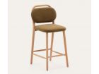 Taburete alto tapizado Helda con asiento y respaldo separados  - 10