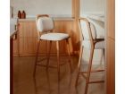 Taburete alto tapizado Helda con asiento y respaldo separados  - 12