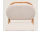 Taburete alto tapizado Helda con asiento y respaldo separados  - 18