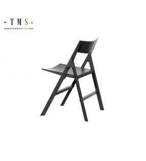 Chaise de terrasse pliante noire