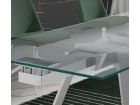 tables extensibles en verre transparent
