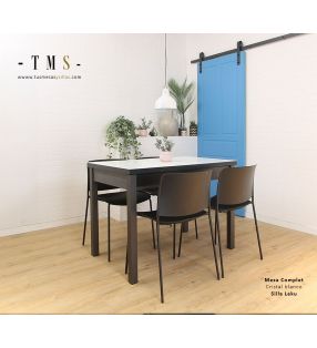 table de cuisine en verre