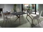 Beatle, silla de respaldo alto con brazos tapizada y con patas de madera  - 5