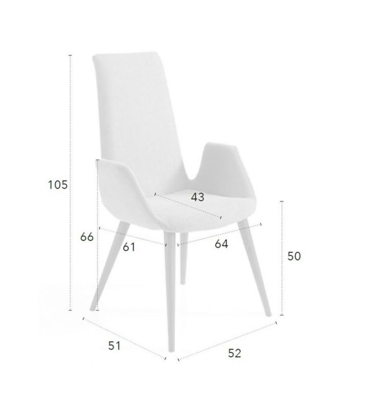 Dimensions de la chaise Beatle