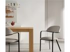 Silla de comedor con brazos, con asiento y respaldo tapizados y divididos  - 4