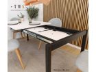 table extensible avec pieds coulissants
