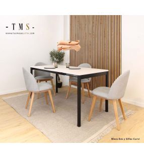 mesa-eva-con-encimera-en-laminado-blanco-y-pata-redonda-negra[Foto real]