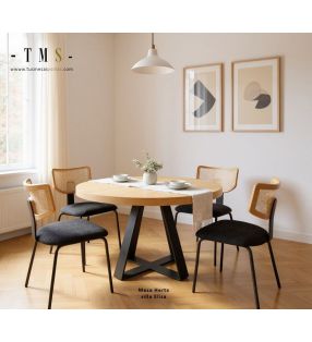 table à manger ronde extensible