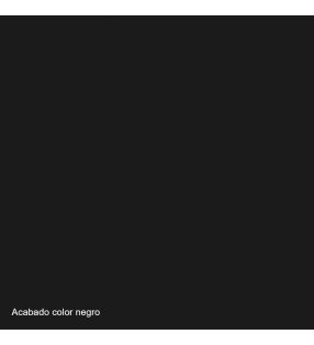 Acabado color negro