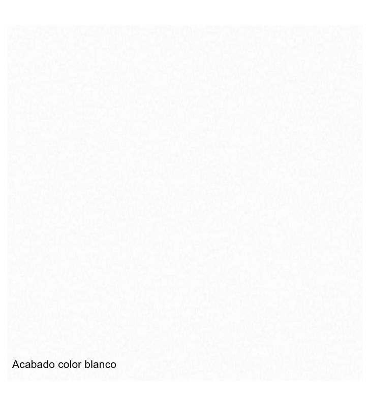 Acabado color blanco