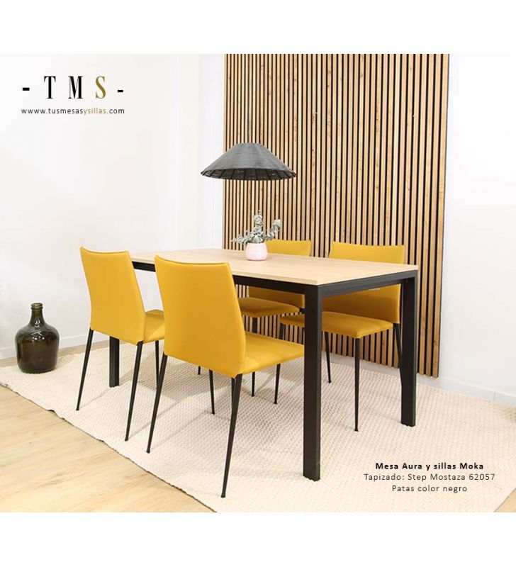 chaise-rembourrée-step-moutarde-62057