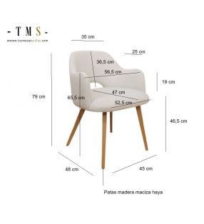 dimensions-d'une-chaise-avec-accoudoirs