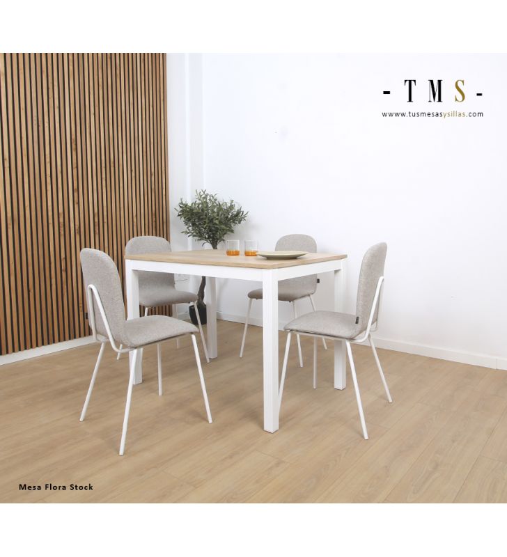 table de cuisine extensible de style nordique