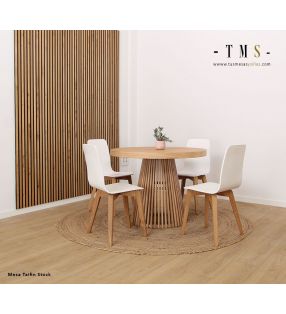 mesa-redonda-de-madera-de-roble-natural[Foto real]